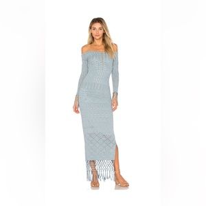 House of Harlow x Revolve Rose dress in size L- Blue.